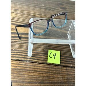 Ray-Ban Optics RB5362-5834 Women's Polished Burgundy White Blue Eyeglasses Frame